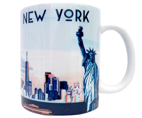 Ferry Skyline New York Mug