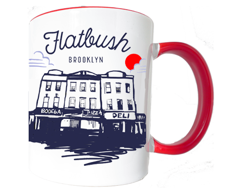 Flatbush Brooklyn Sketch Mug