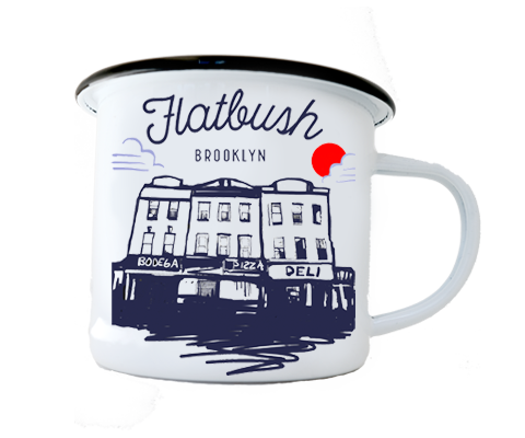 Load image into Gallery viewer, Flatbush Brooklyn Sketch Camp Mug
