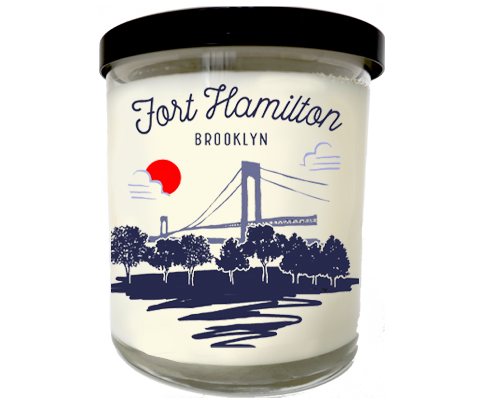 Fort Hamilton Brooklyn Sketch Scented Candle