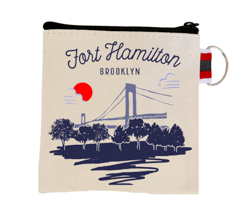 Fort Hamilton Brooklyn Sketch Coin Purse