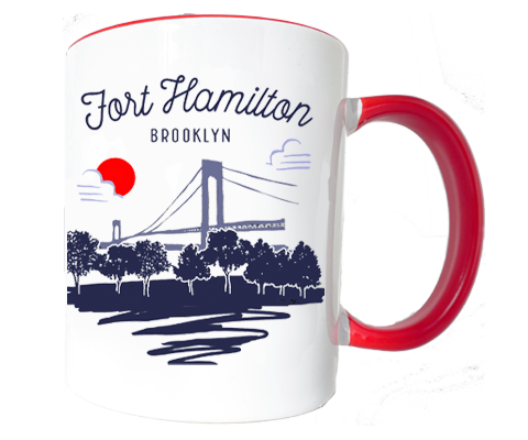 Fort Hamilton Brooklyn Sketch Mug