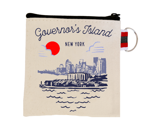 Governor's Island Manhattan Sketch Coin Purse