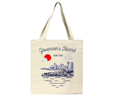 Governor's Island Manhattan Sketch Tote Bag