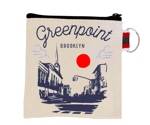 Greenpoint Brooklyn Sketch Coin Purse