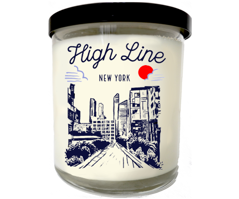 New York High Line Manhattan Sketch Scented Candle