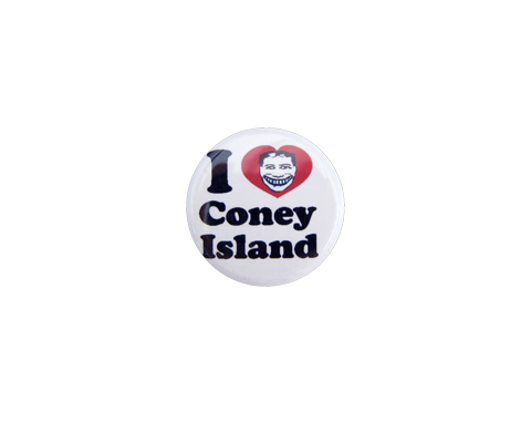 I love Coney Island Button