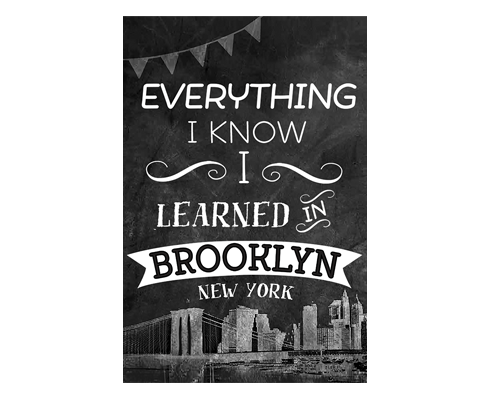 Everything I Know I Learned in Brooklyn Postcard