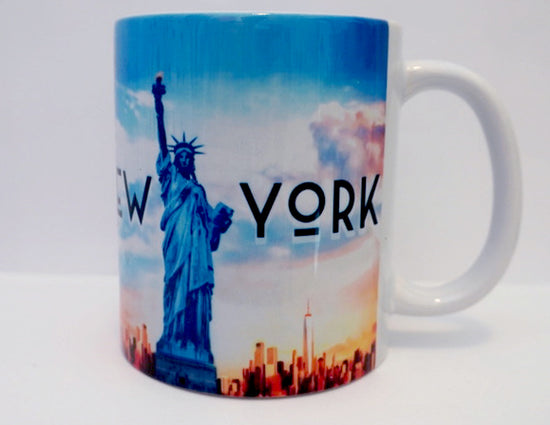 New York Statue of Liberty Sunset New York Mug