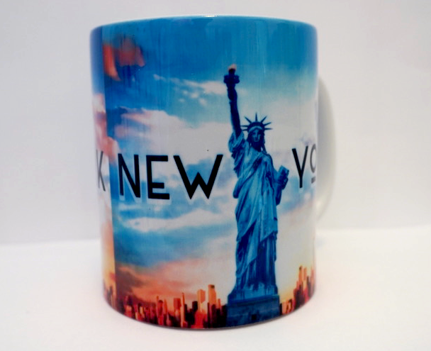 New York Statue of Liberty Sunset New York Mug