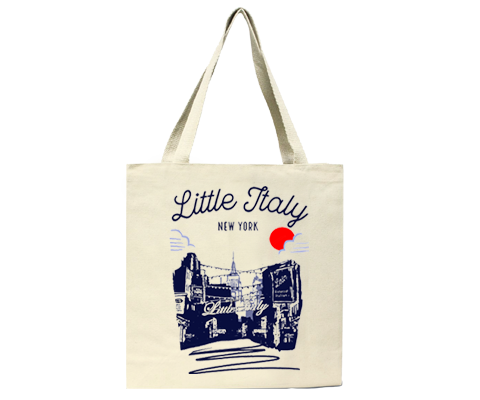Little Italy Manhattan Sketch Tote Bag