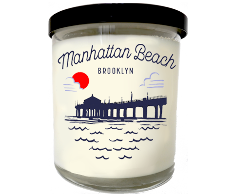 Manhattan Beach Brooklyn Sketch Scented Candle