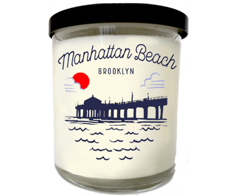 Load image into Gallery viewer, Manhattan Beach Brooklyn Sketch Scented Candle

