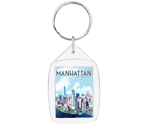 Manhattan New York Keychain