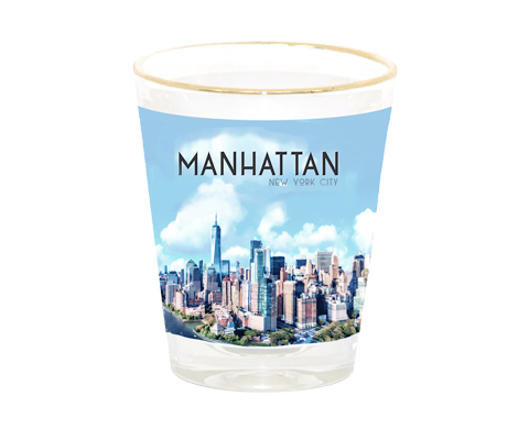 Manhattan New York Shot Glass