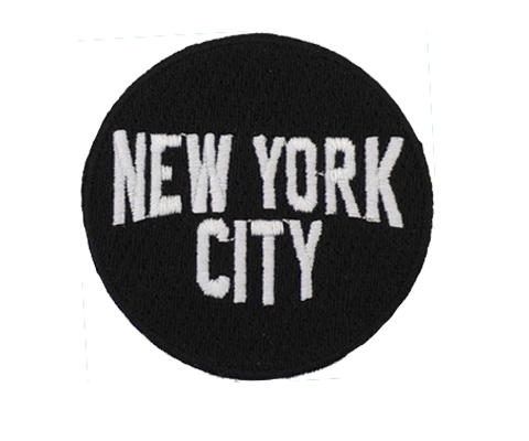 New York Iconic Font Embroidered Patch