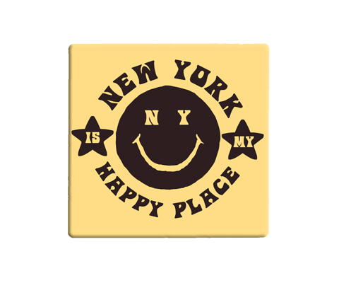 New York is my Happy Place Coaster