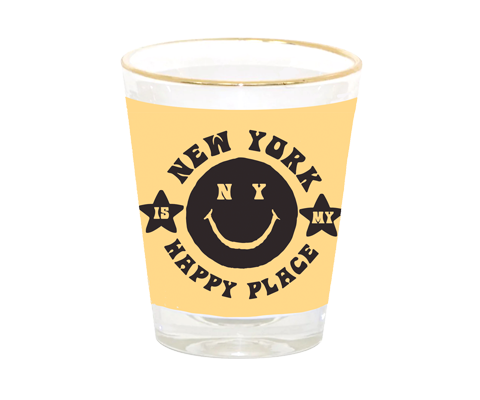 New York is My Happy Place Shot Glass