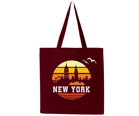 New York Orange Sunrise Tote Bag