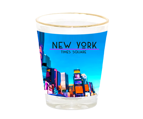 Times Square New York Shot Glass