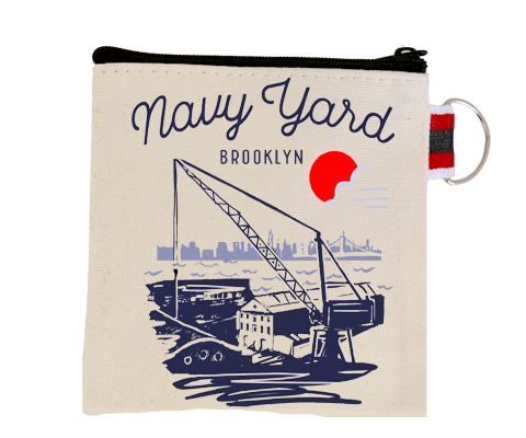 Navy Yard Brooklyn Sketch Coin Purse