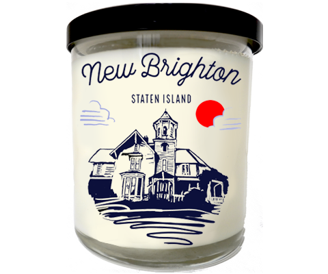 Load image into Gallery viewer, New Brighton Staten Island Sketch Scented Candle
