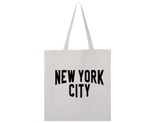 New York Iconic Font White Tote Bag