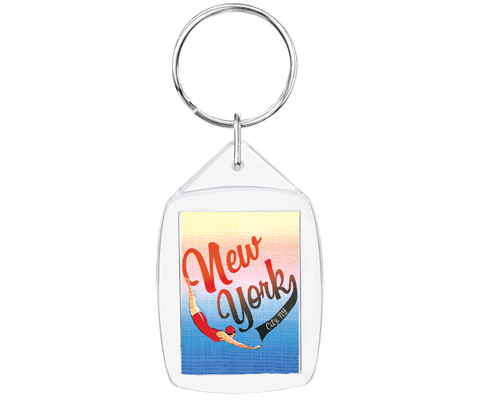 New York Swimmer Keychain