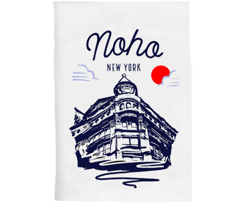 Noho Manhattan Sketch Kitchen Tea Towel