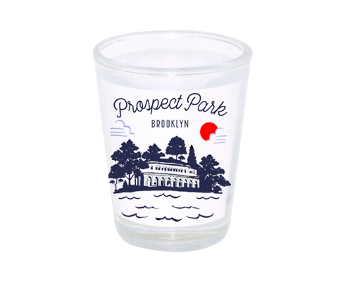 Load image into Gallery viewer, Prospect Park Brooklyn Sketch Shot Glass
