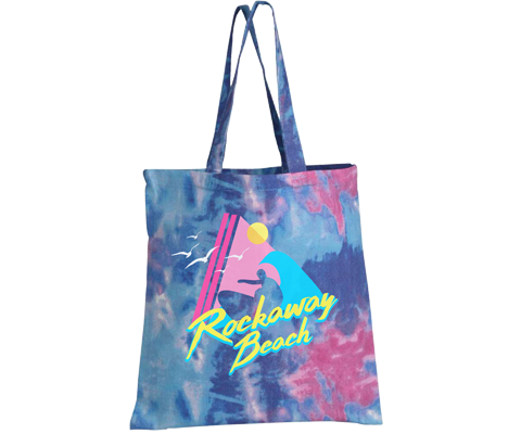 Rockaway 90s Tie Dye Tote Bag