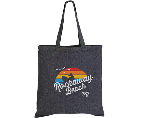 Rockaway Rainbow Surfer Sustainable Tote Bag