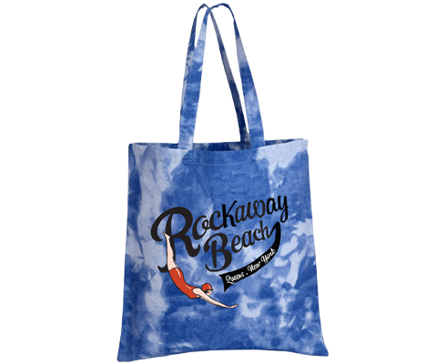 Rockaway Swimmer Tie Dye Tote Bag