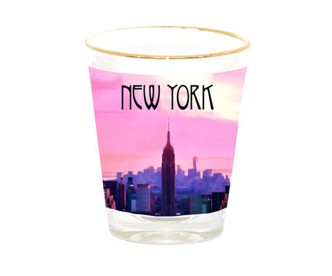 Romantic New York Shot Glass