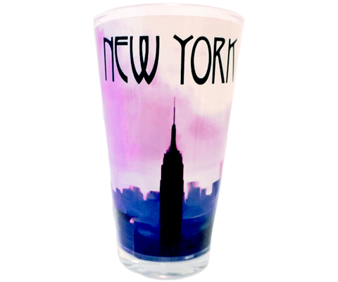 Romantic New York Pint Glass