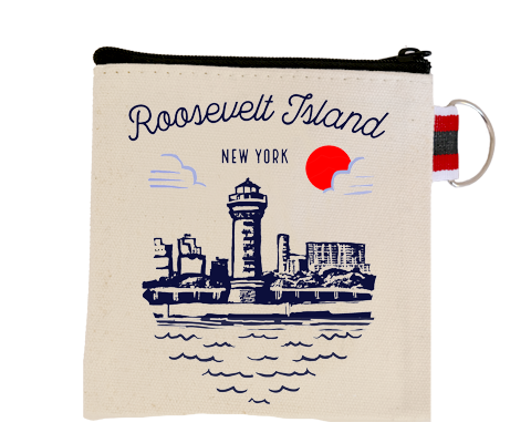 Roosevelt Island Manhattan Sketch Coin Purse