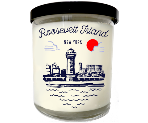 Roosevelt Island Manhattan Sketch Scented Candle