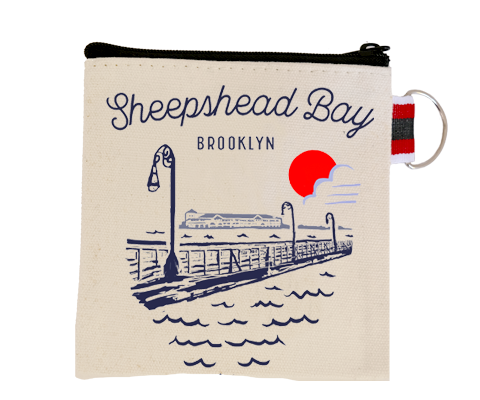 Sheepshead Bay Brooklyn Sketch Coin Purse
