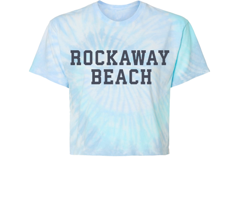 Rockaway Sport on Blue Tie Dye Crop Top