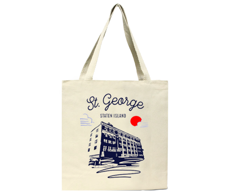 St. George Staten Island Sketch Tote Bag