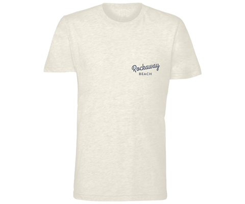 Rockaway Surfer Mermaid Natural Prism Tee