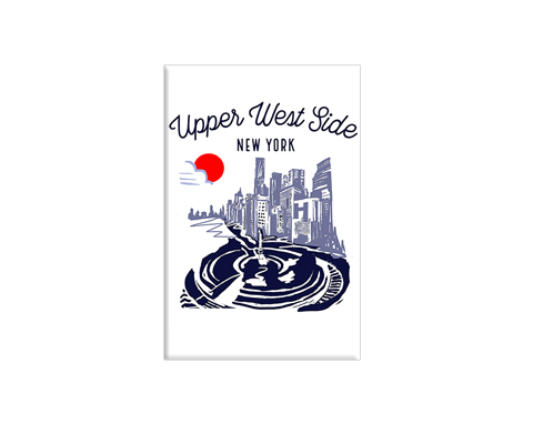 Upper West Side New York City Sketch Magnet