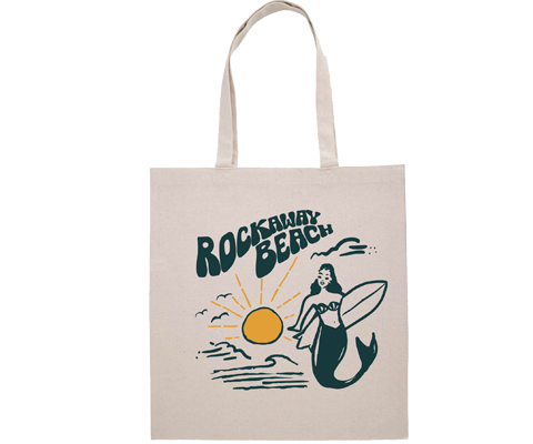 Rockaway Wave Mermaid Sustainable Tote Bag