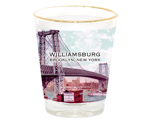 Williamsburg Bridge Brooklyn Shot Glass