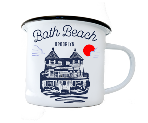 Bath Beach Brooklyn Sketch Camp Mug