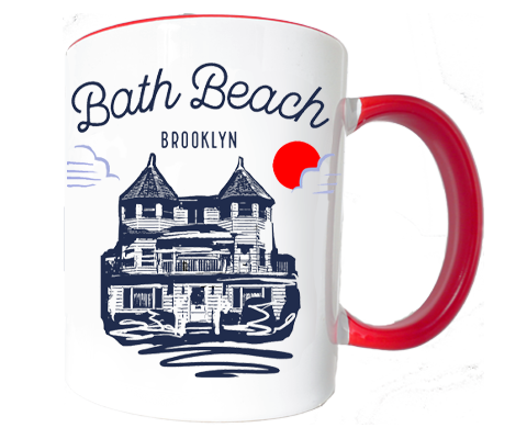 Bath Beach Brooklyn Sketch Mug