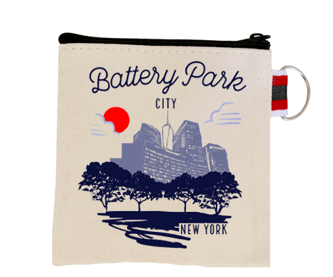 Battery Park City Manhattan Sketch Coin Purse