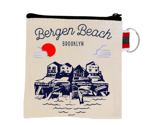 Bergen Beach Brooklyn Sketch Coin Purse