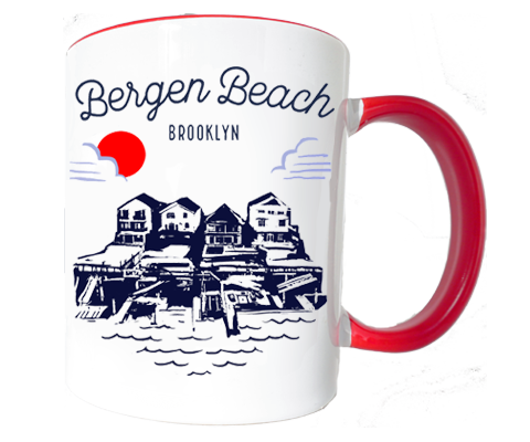 Bergen Beach Brooklyn Sketch Mug