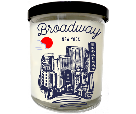Load image into Gallery viewer, Broadway Manhattan Sketch Scented Candle
